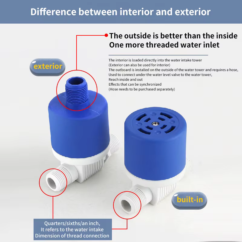 Vanne de contrôle automatique du niveau d'eau 1/2" 3/4" avec flotteur