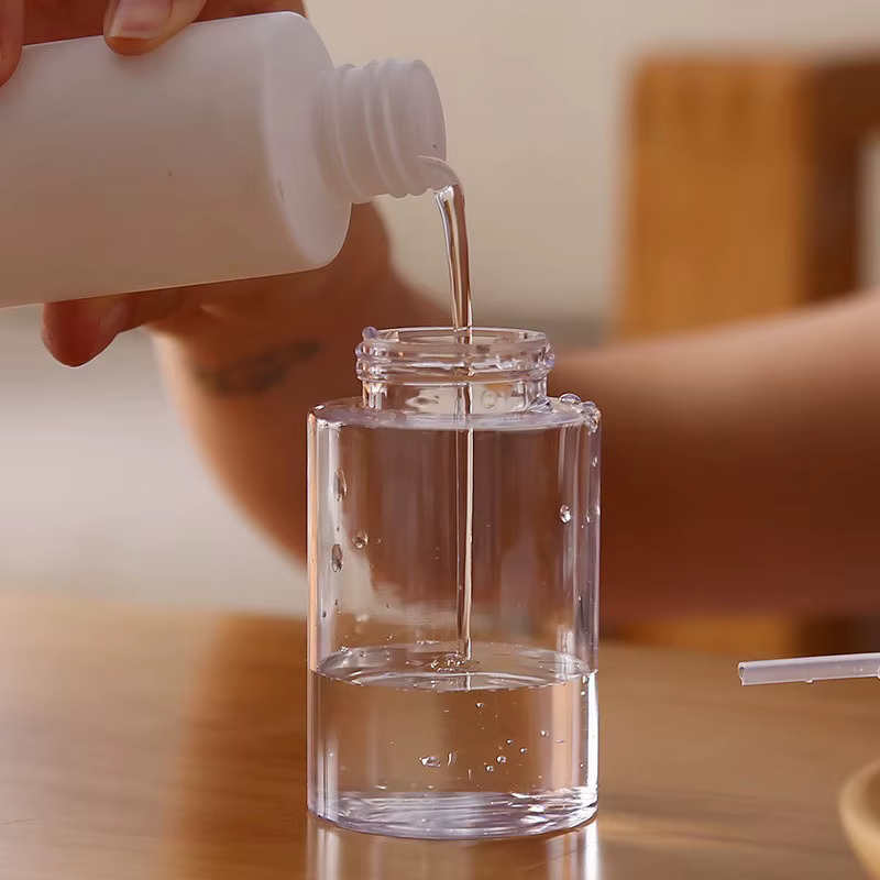 Bouteille à pompe vide rechargeable de 100/150/200ml, bouteille de nettoyant pour le maquillage, conteneurs cosmétiques de voyage, bouteilles de liquide FZPJ06
