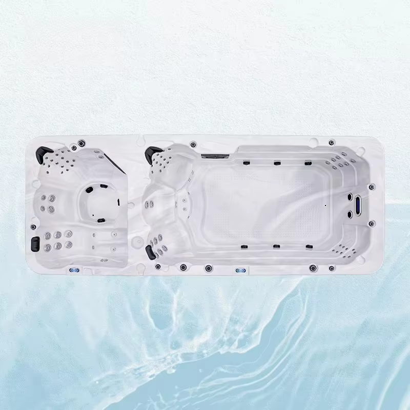Spa de nage personnalisable de 5 m pour 8 personnes avec courant