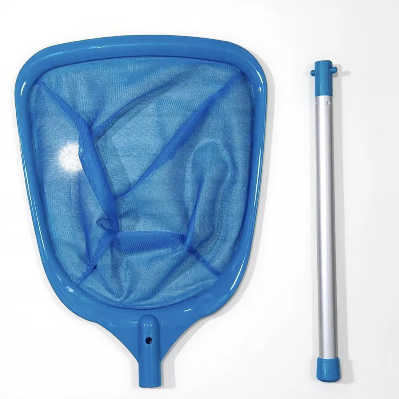 Épuisette à feuilles en métal pour piscine - Râteau durable pour les débris fins dans les piscines enterrées/hors sol