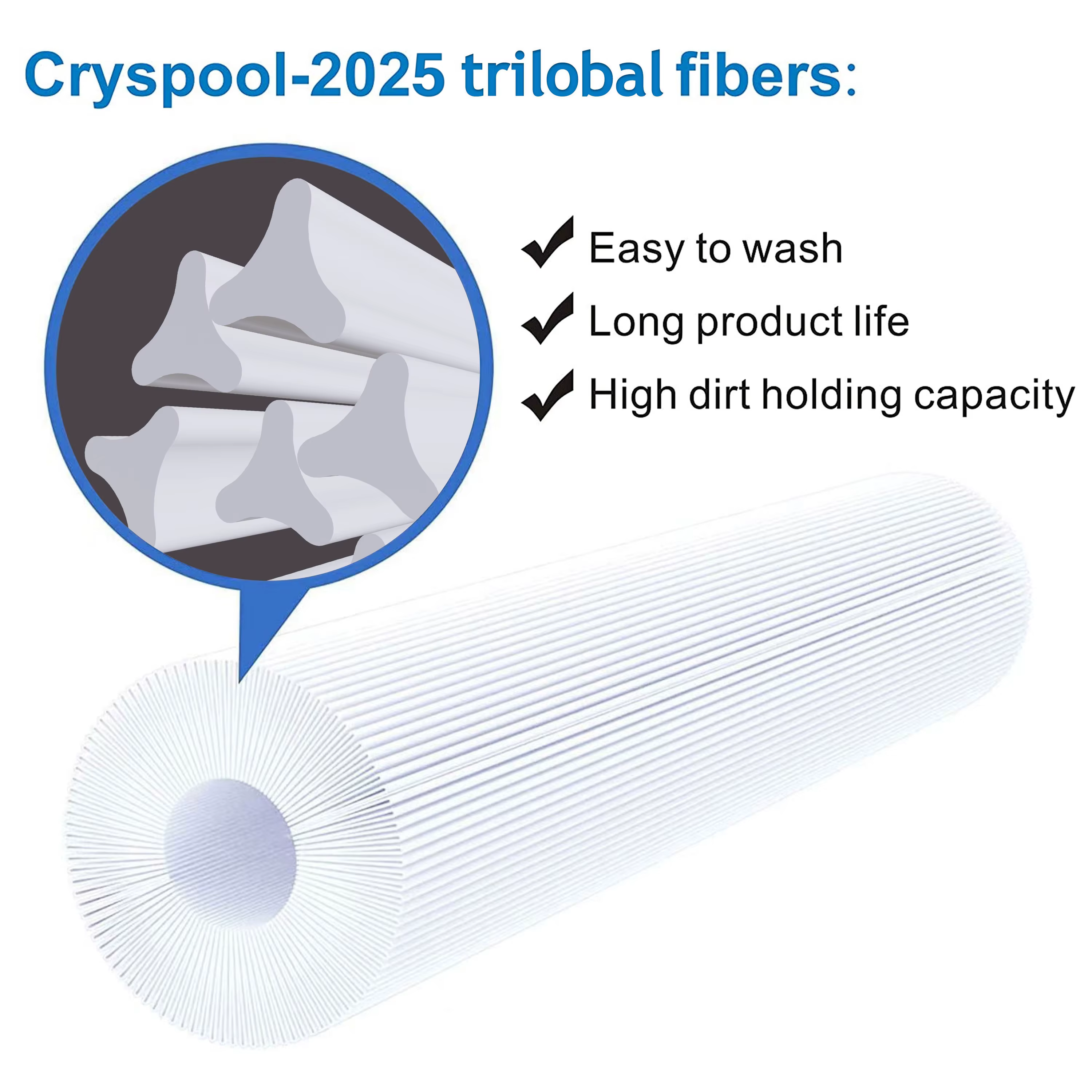 Cryspool – filtre Spa, Compatible avec 6540 – 488