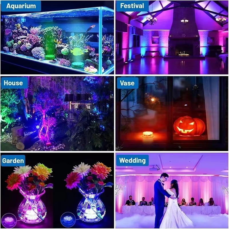 Lampe LED Submersible pour Piscine avec Télécommande