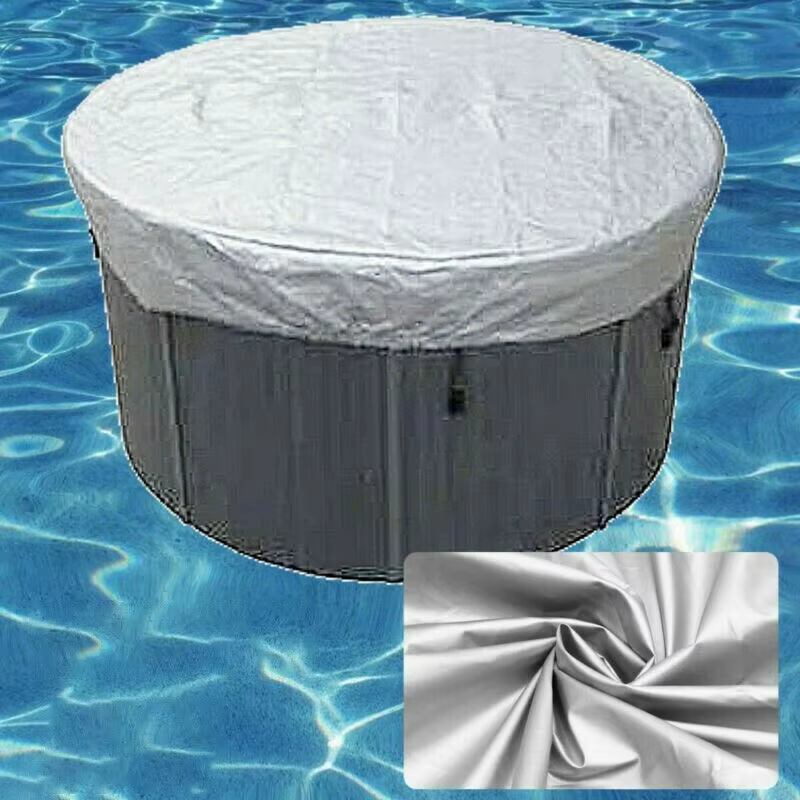 Couverture de baignoire ronde extérieure Anti-Uv Spa bain à remous housse Anti-poussière pliable protection solaire