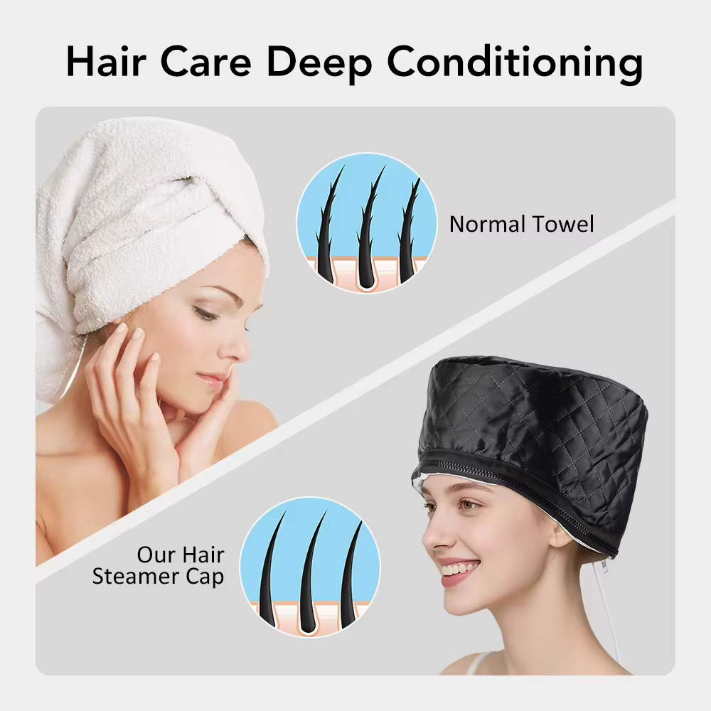 Casque chauffant électrique professionnel pour soins capillaires, traitement thermique, soin profond, coloration, SPA