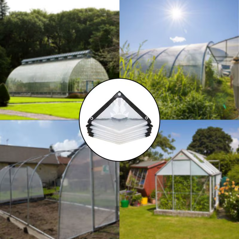 Bâche transparente imperméable à l'eau