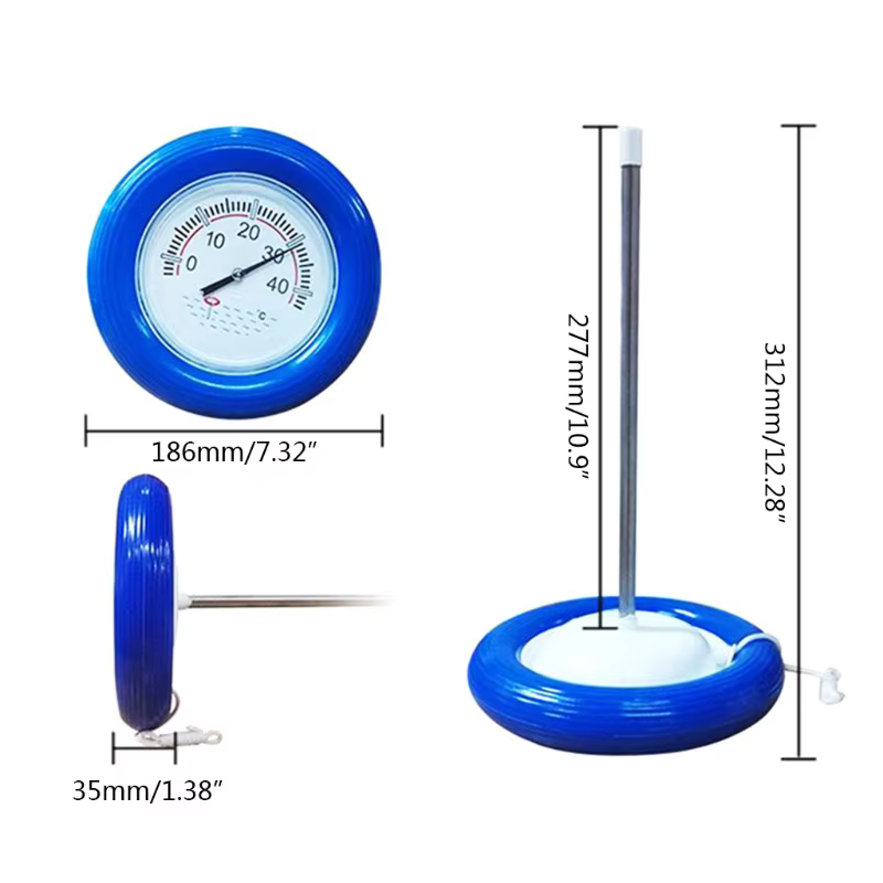 Thermomètre piscine flottant