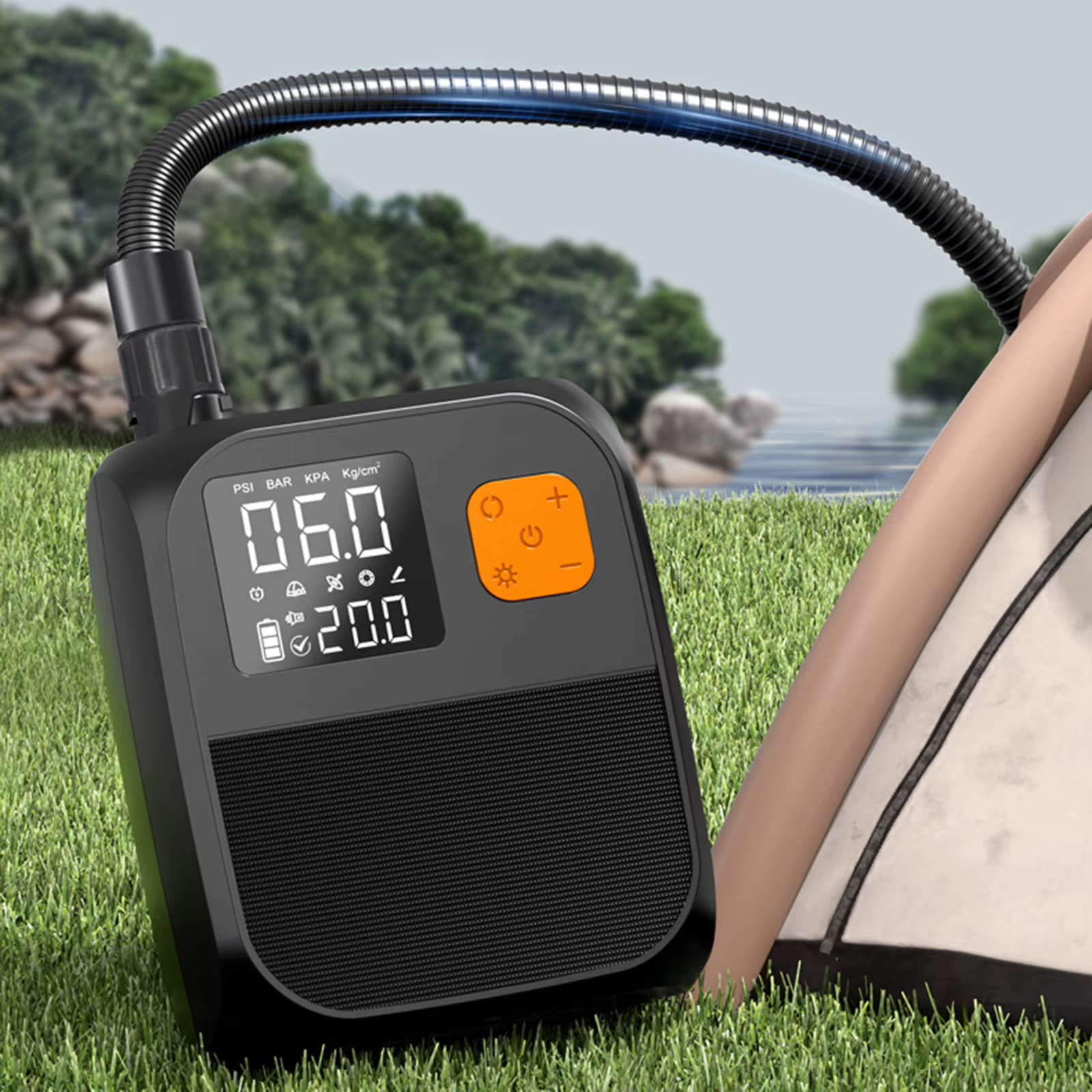 Pompe électrique pour paddle board 25 PSI, pompe électrique portable pour paddle board gonflable, kayaks, bateaux, pompe à air 25 PSI
