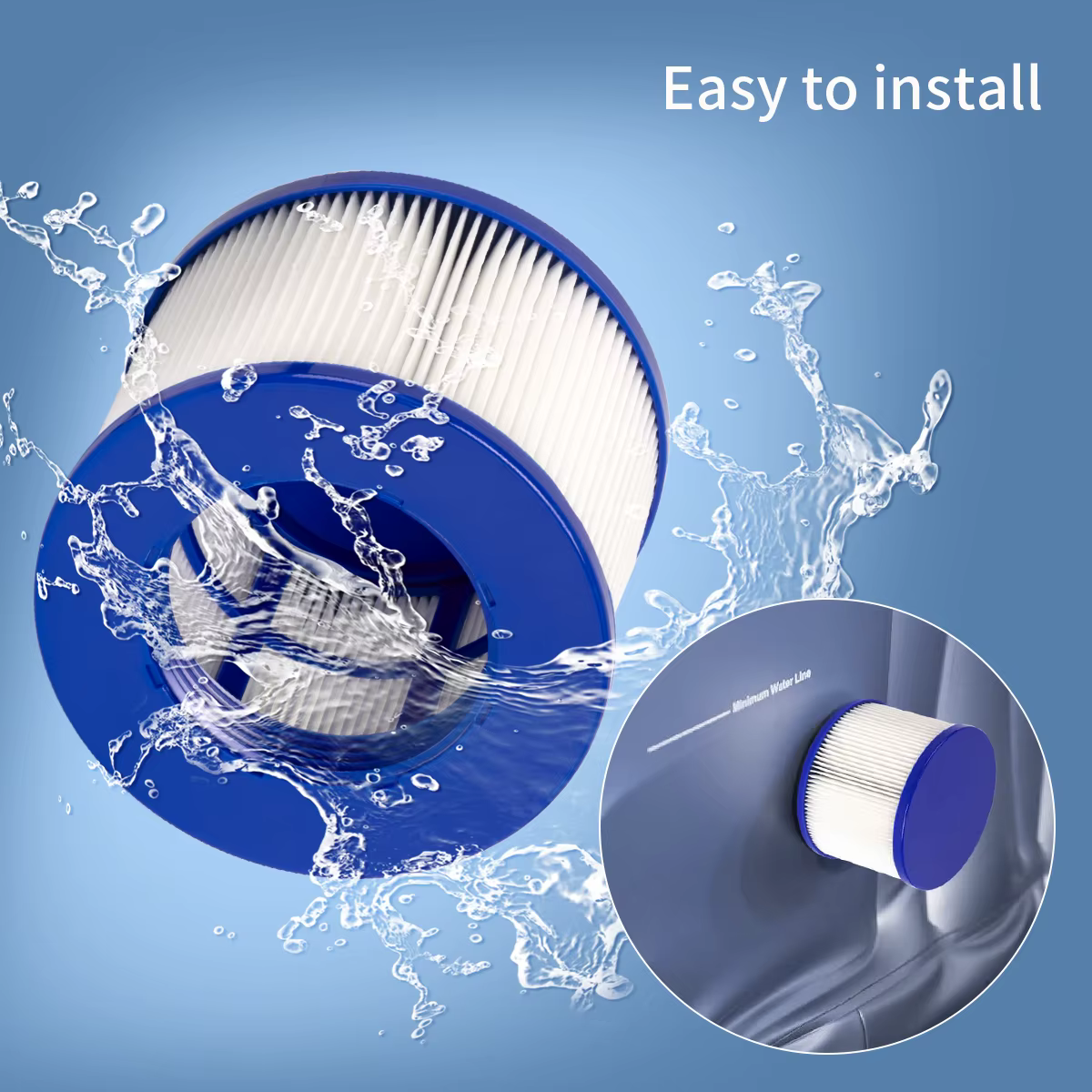Cartouche filtrante de type VI pour piscine spa GYMAX