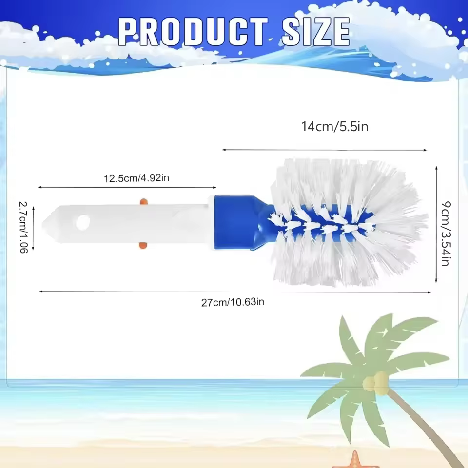 Nettoyage d'angle de piscine