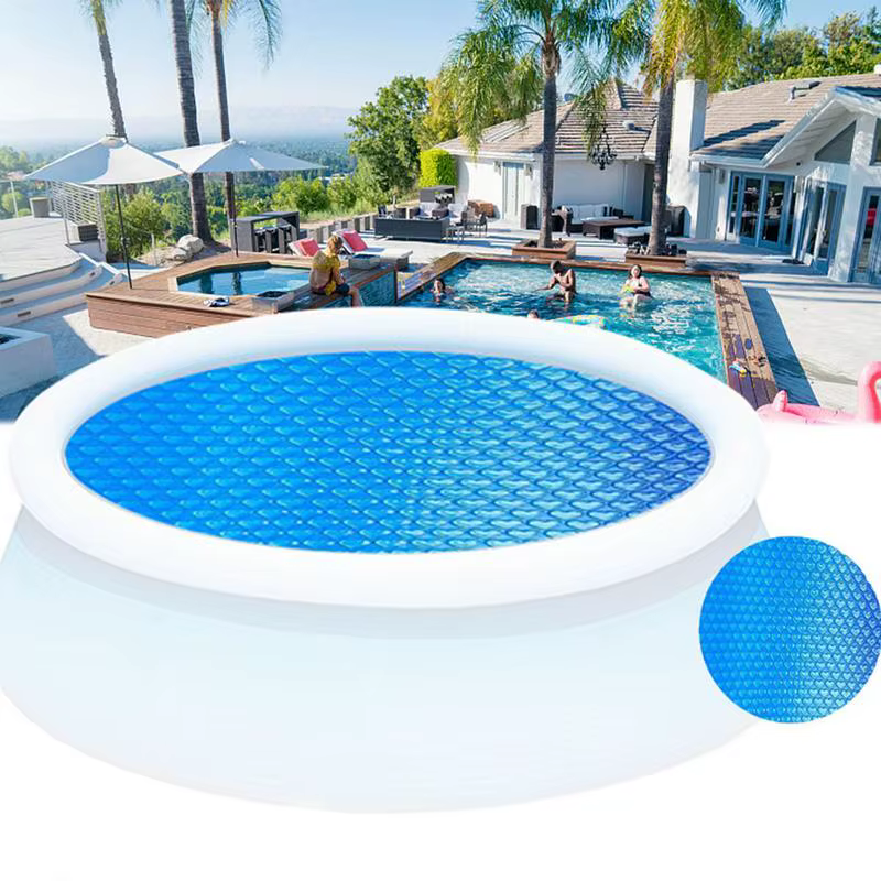 Couverture de piscine solaire ronde