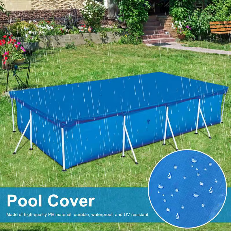 Couverture de piscine rectangulaire