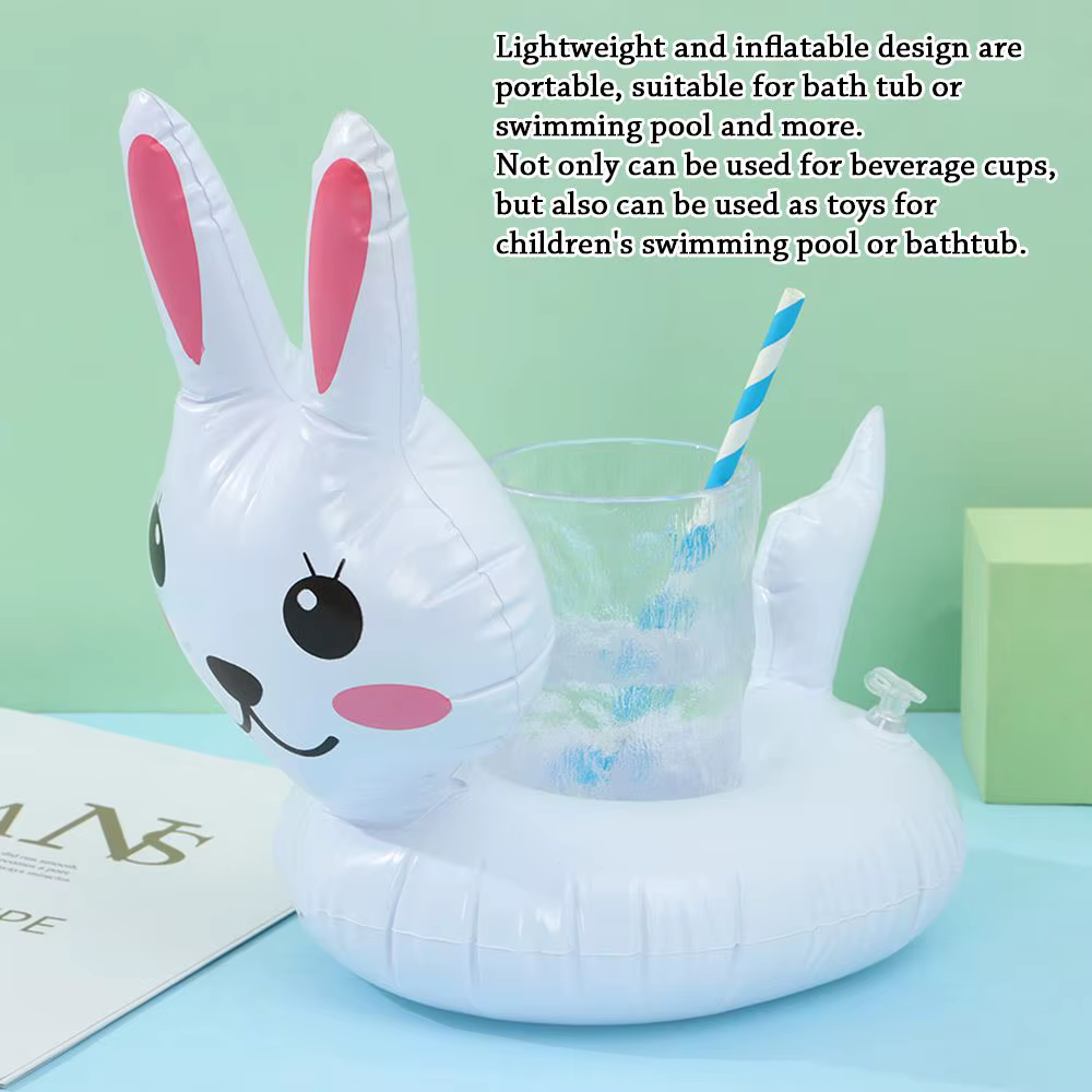 1 pièces piscine fête décoration Bar sous-verres boisson flotteurs gonflable tasse