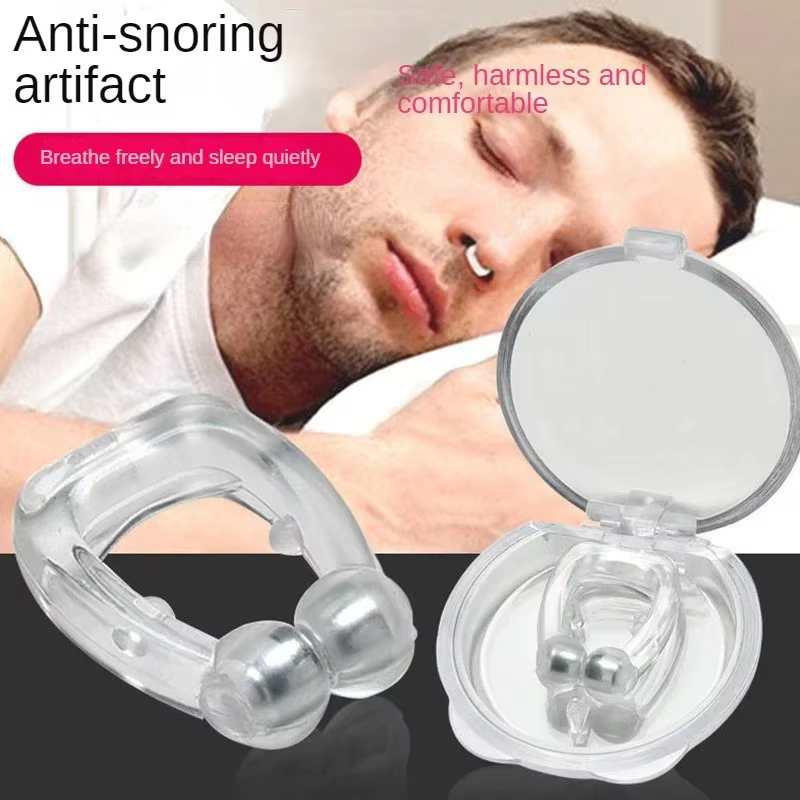 Anneau anti-ronflement pour le sommeil, dispositif anti-ronflement à thérapie magnétique et acupression, à porter sur le doigt