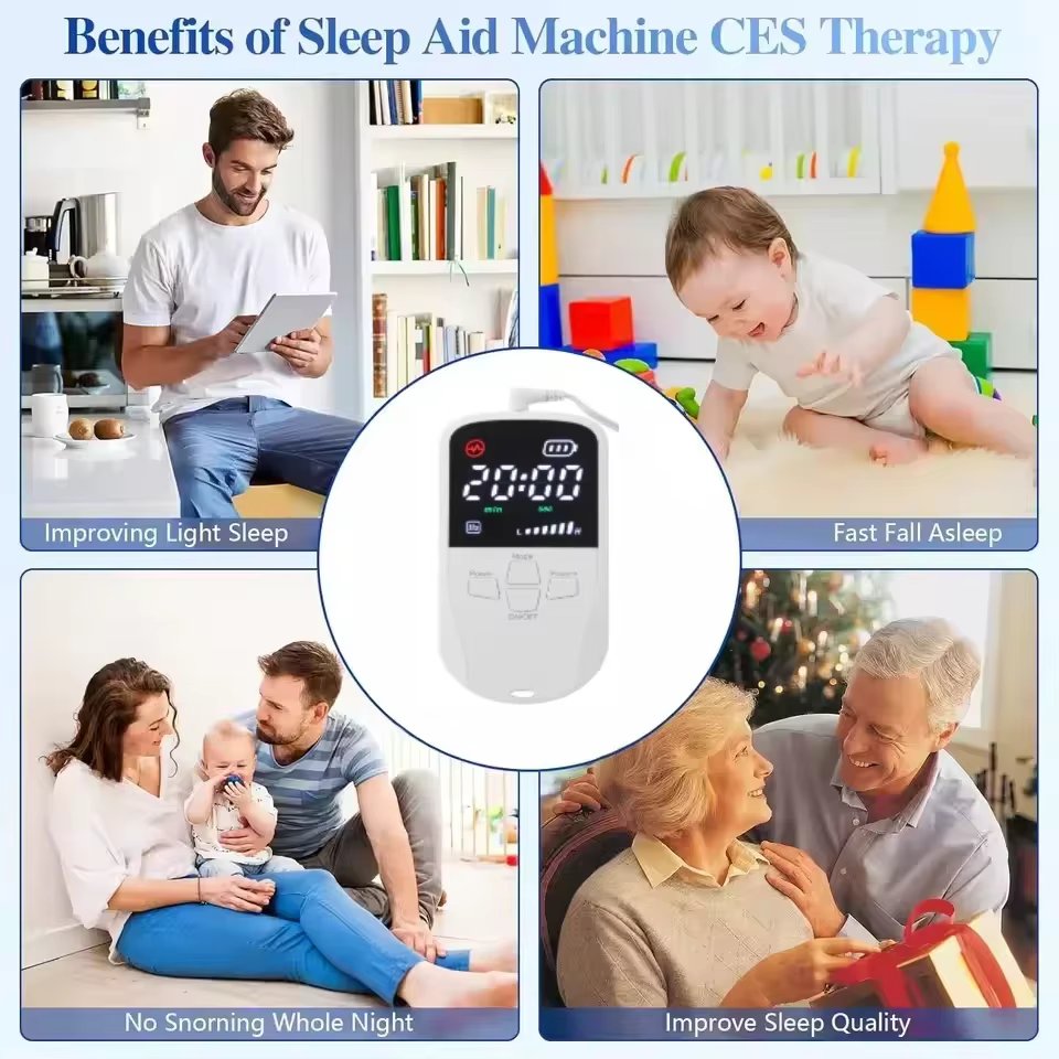 Aide au sommeil CES technologie de stimulation par électrothérapie crânienne Alpha Stim insomnie appareil de sommeil pas de sommeil anxiété dépression
