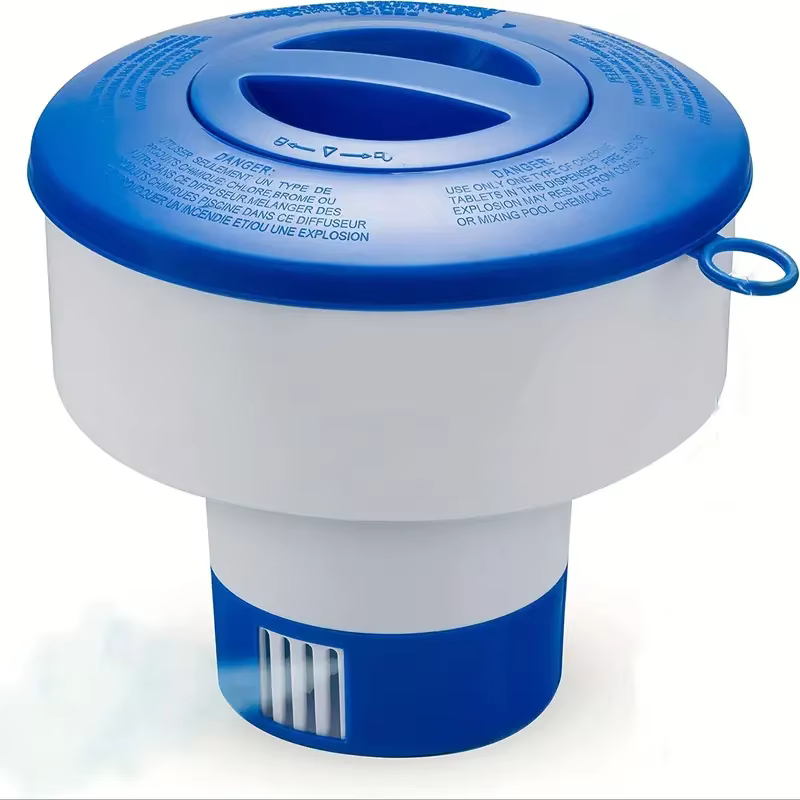Flotteur de chlore pour piscine adapté à 3 tables à 7 diamètres