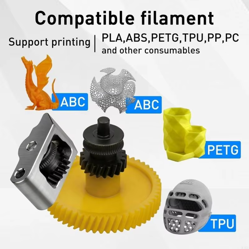 d'équipement d'extrudeuse en acier trempé pour imprimantes 3D laboratoire P2S, l'acier hautement trempé améliore K1KF
