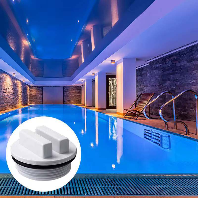 Bouchon de lignes de retour de piscine filetées