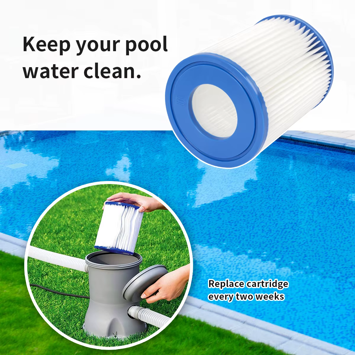 Cartouche filtrante de piscine de type II pour Bestway 58094