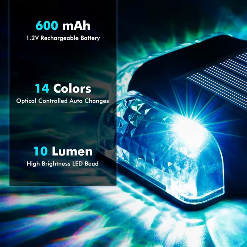 12Pack Lampes solaires pour terrasse de piscine