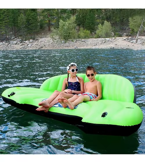 Canapé d'eau gonflable imperméable flottant/lit îlot piscine
