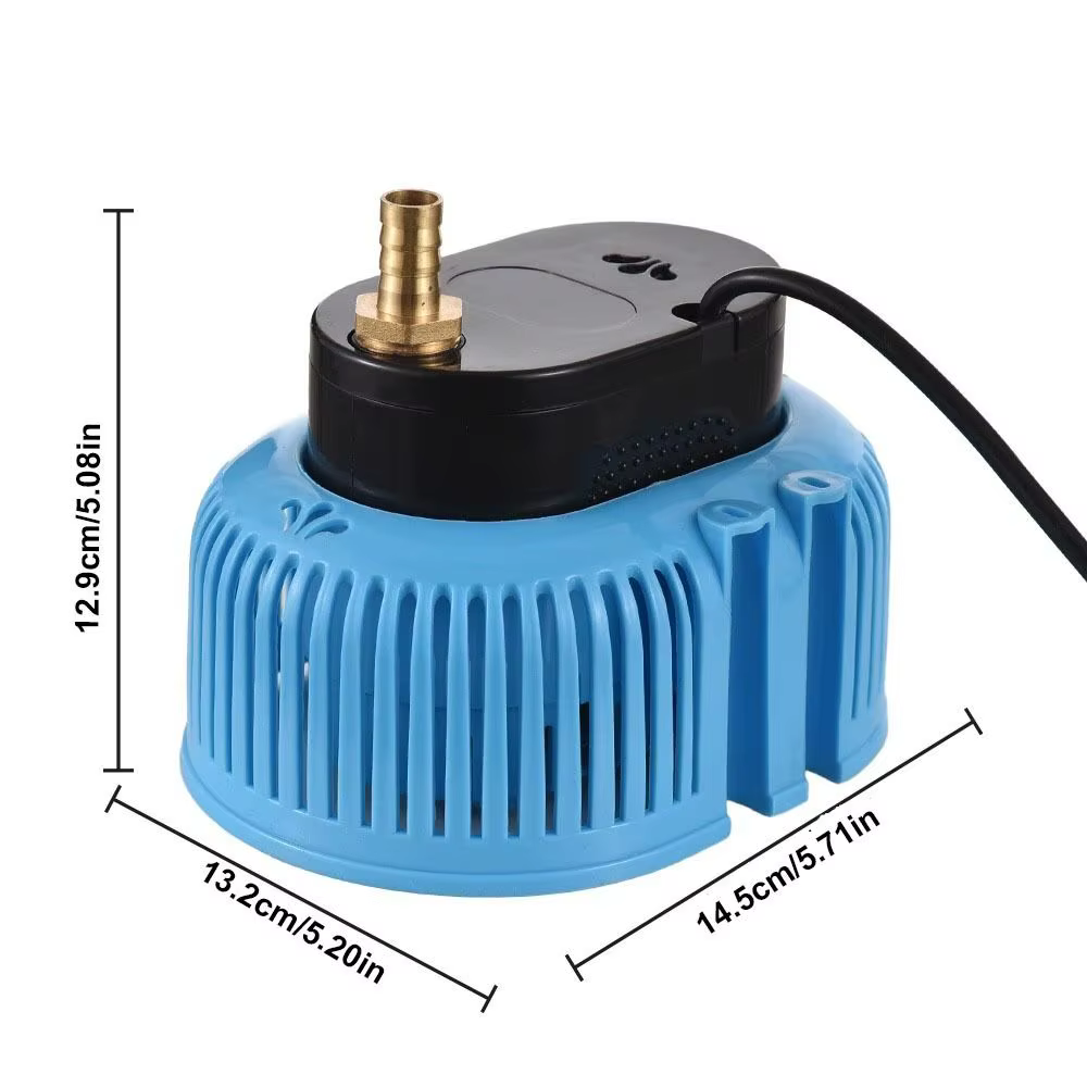 Pompe de couverture de piscine 75W avec 3 adaptateurs