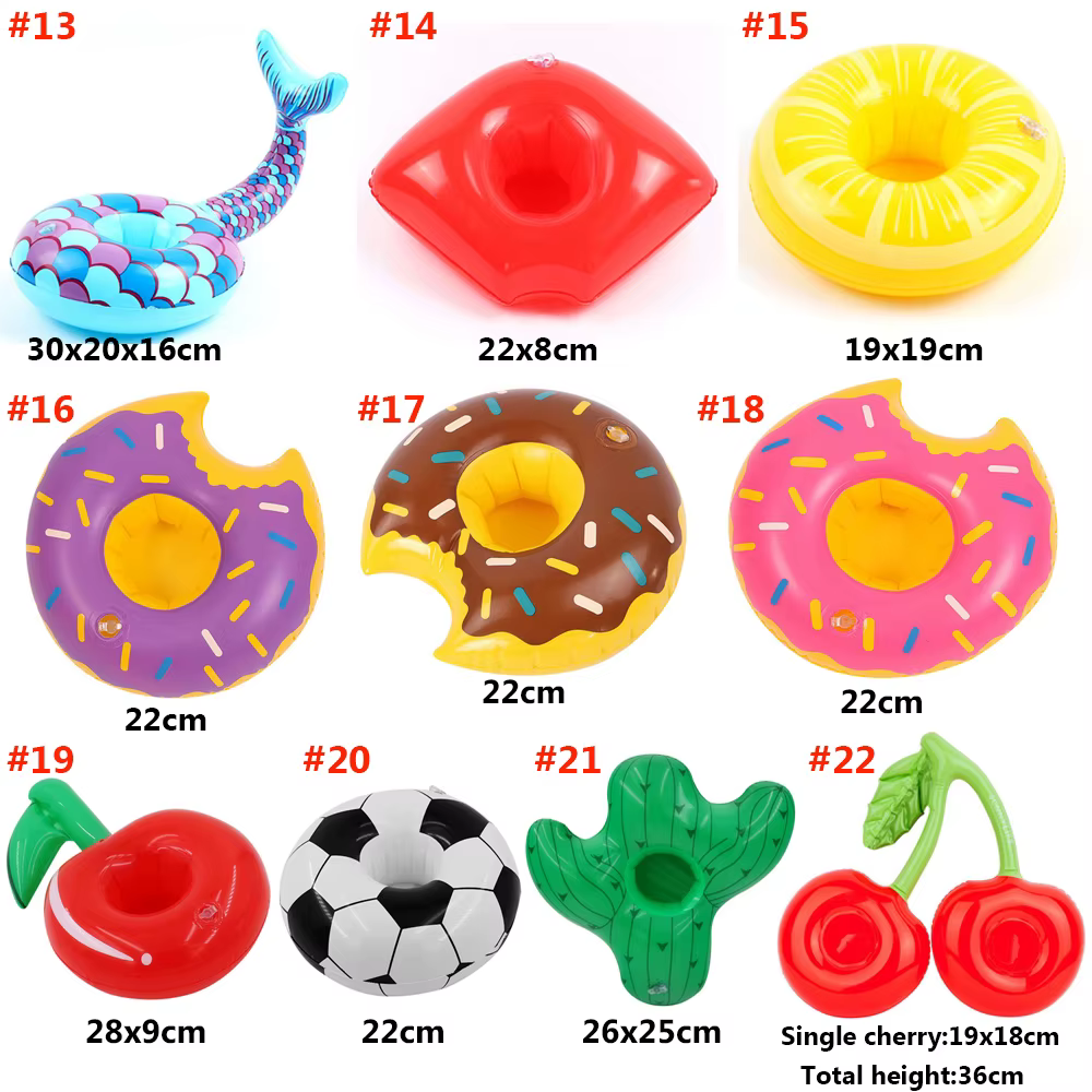 Porte-gobelet gonflable pour piscine