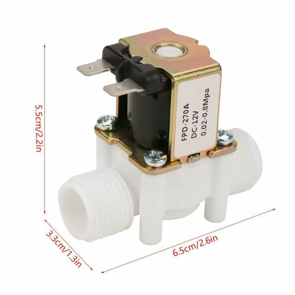 Vanne électromagnétique solaire 12V/24V/220V normalement fermée/ouverte pour l'entrée d'eau