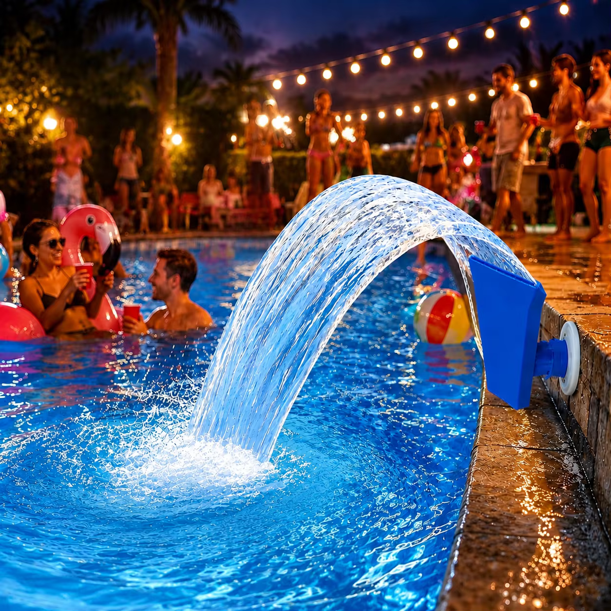 1 pièce Buse de fontaine cascade pour piscine