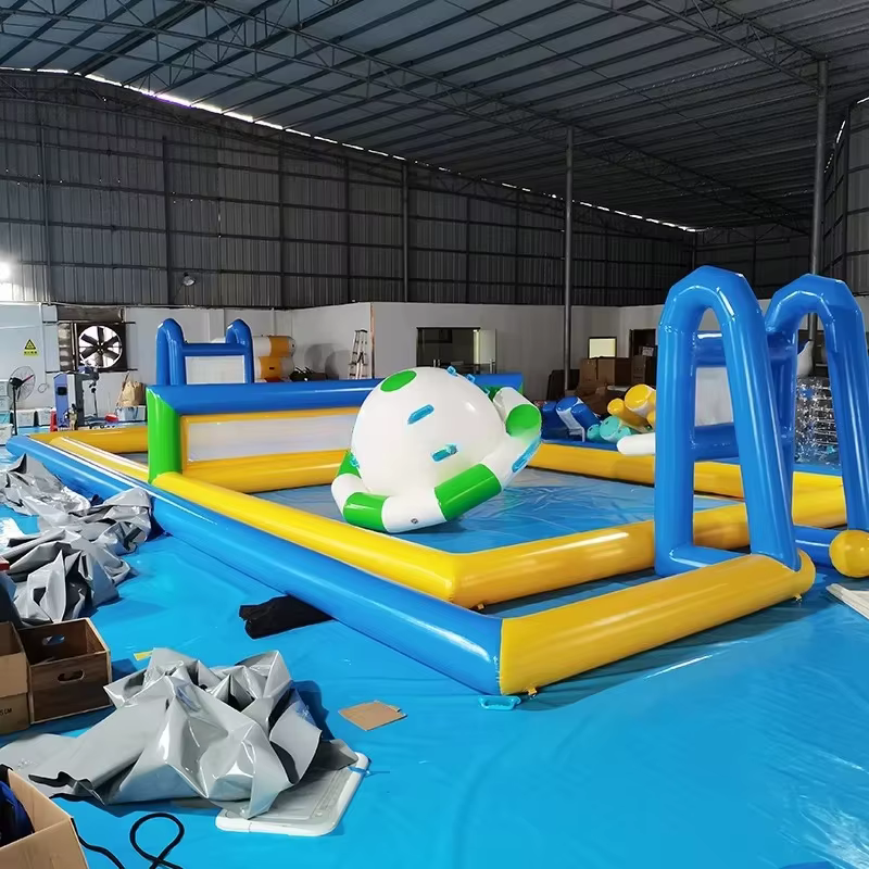 Jeux aquatiques d'été terrain de volley-ball gonflable amusant plage Sports nautiques