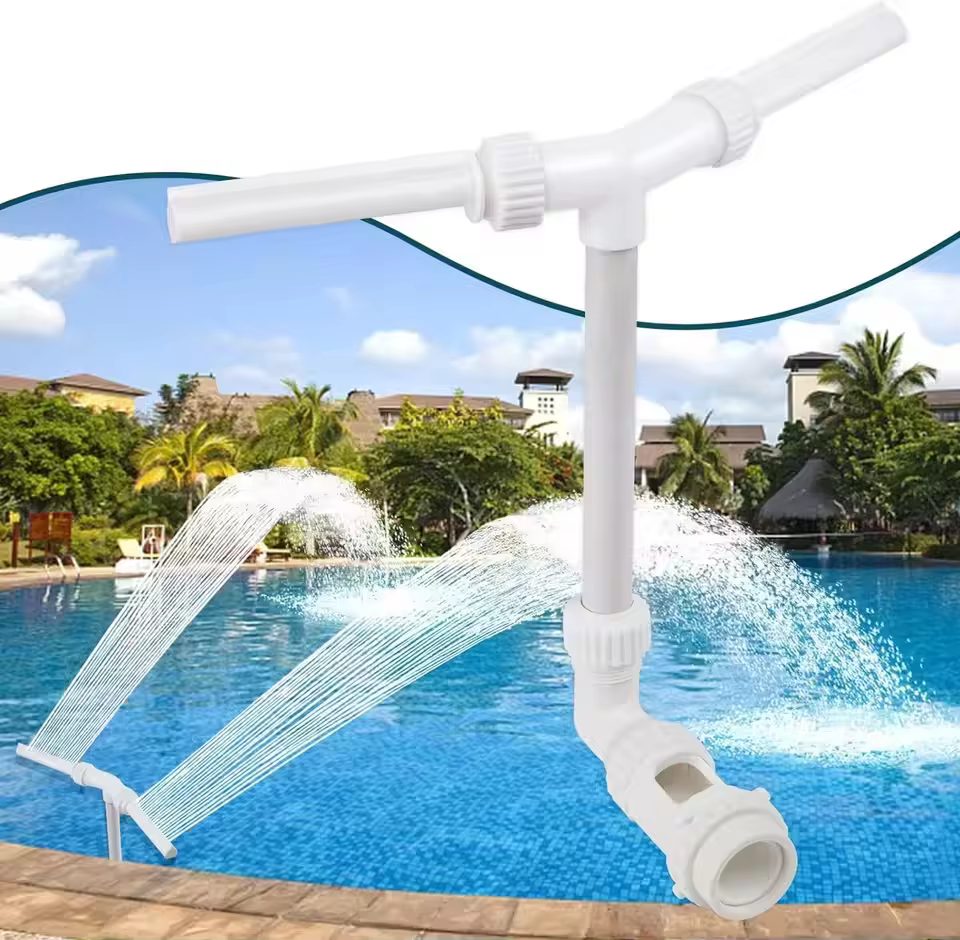 Fontaine à eau à double jet pour piscine