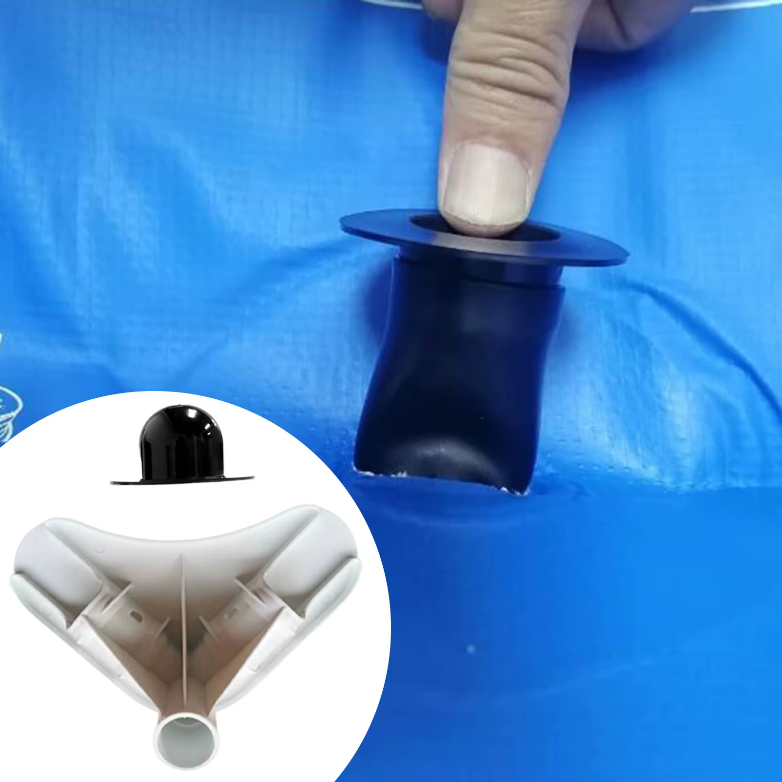 Support d'angle compact pour piscine