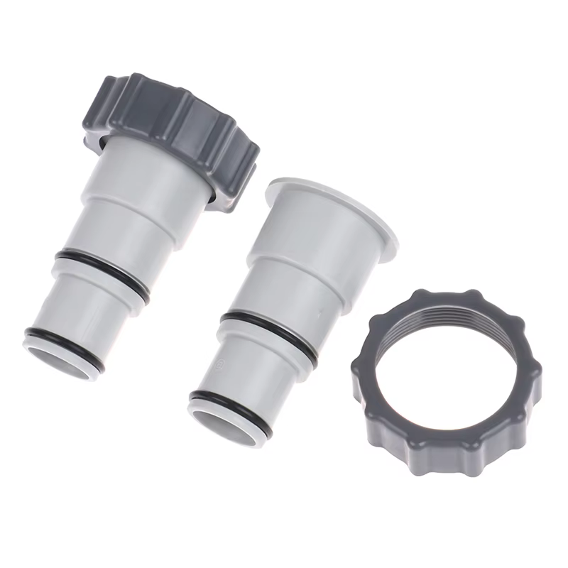 Adaptateur de tuyau de piscine avec collier pour pompes à connexion filetée Intex