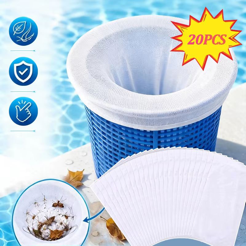 5-20 pièces Chaussettes de skimmer de piscine réutilisables