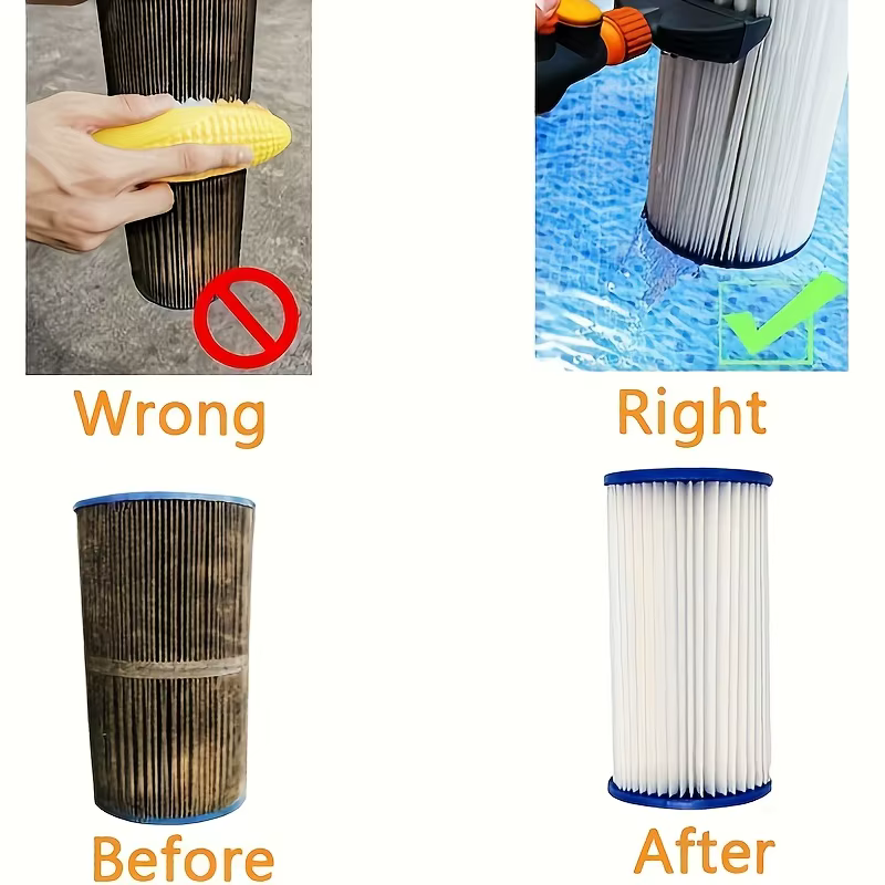 Nettoyeur de cartouche de filtre de piscine non électrique