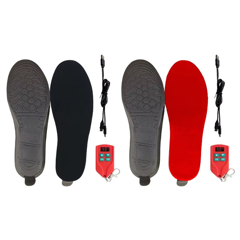 Semelles intérieures électriques rechargeables USB, chauffe-pieds, l'offre elles thermiques lavables, chauffe-pieds chauds, chaussures métropolitaines, hiver