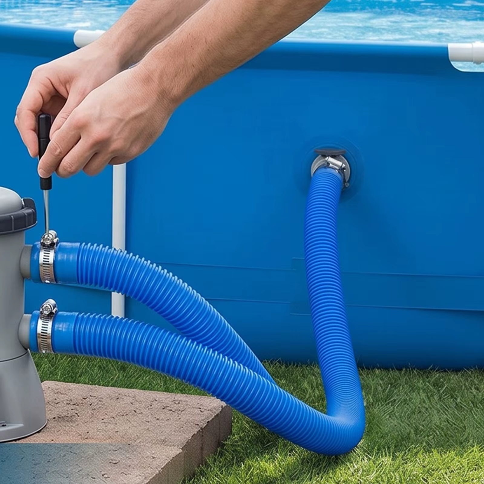 Tuyau de remplacement pour pompe de piscine de 1.5m
