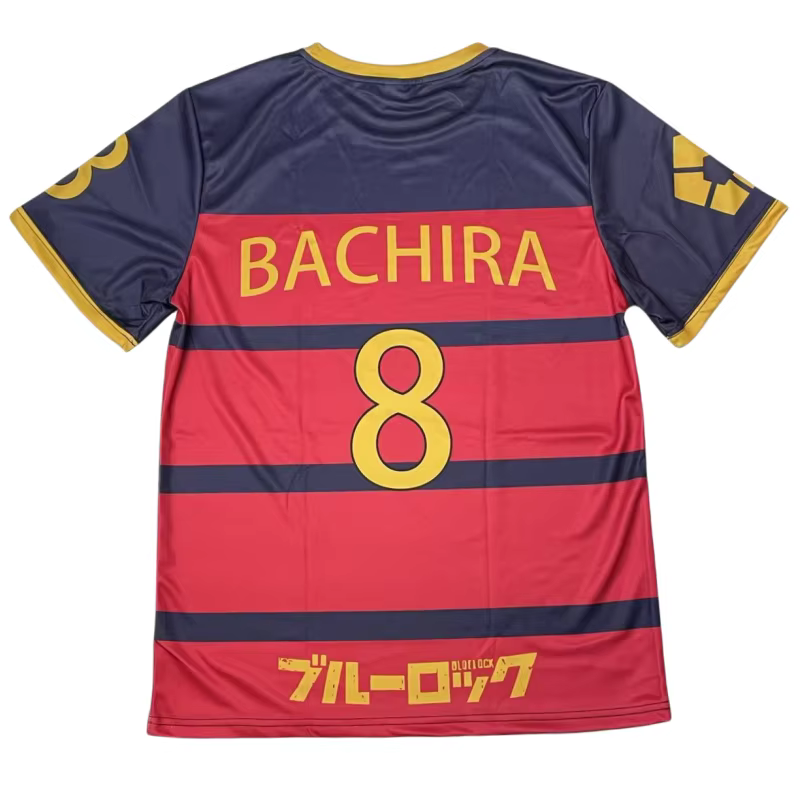 Maillot de football FC Barça Anime Bachira, costumes de cosplay, ensemble maillot et short Meguru Bachira, impression 3D