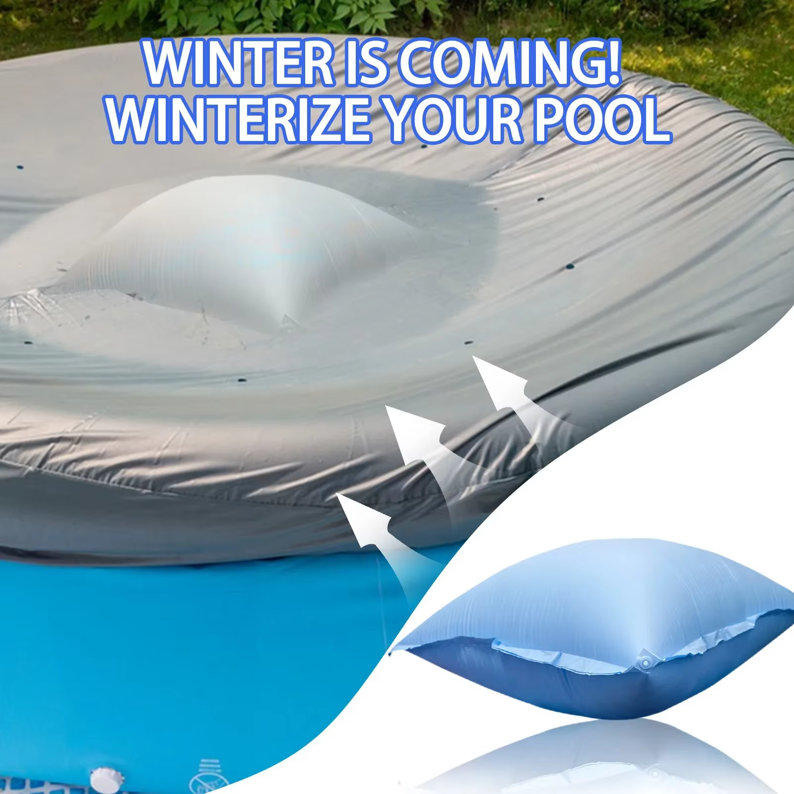 Coussin gonflable pour piscine hors sol