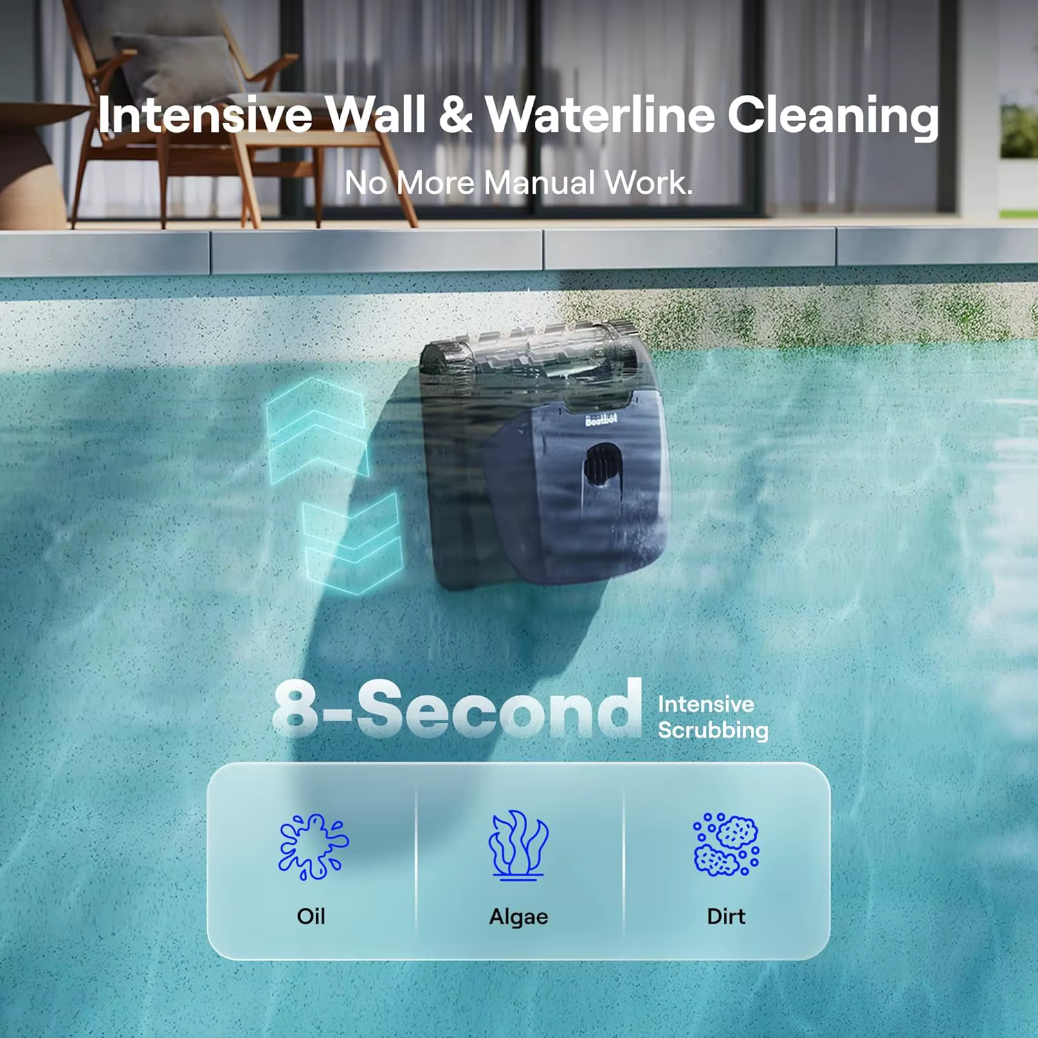 Robot aspirateur de piscine sans fil Beatbot Sora 10