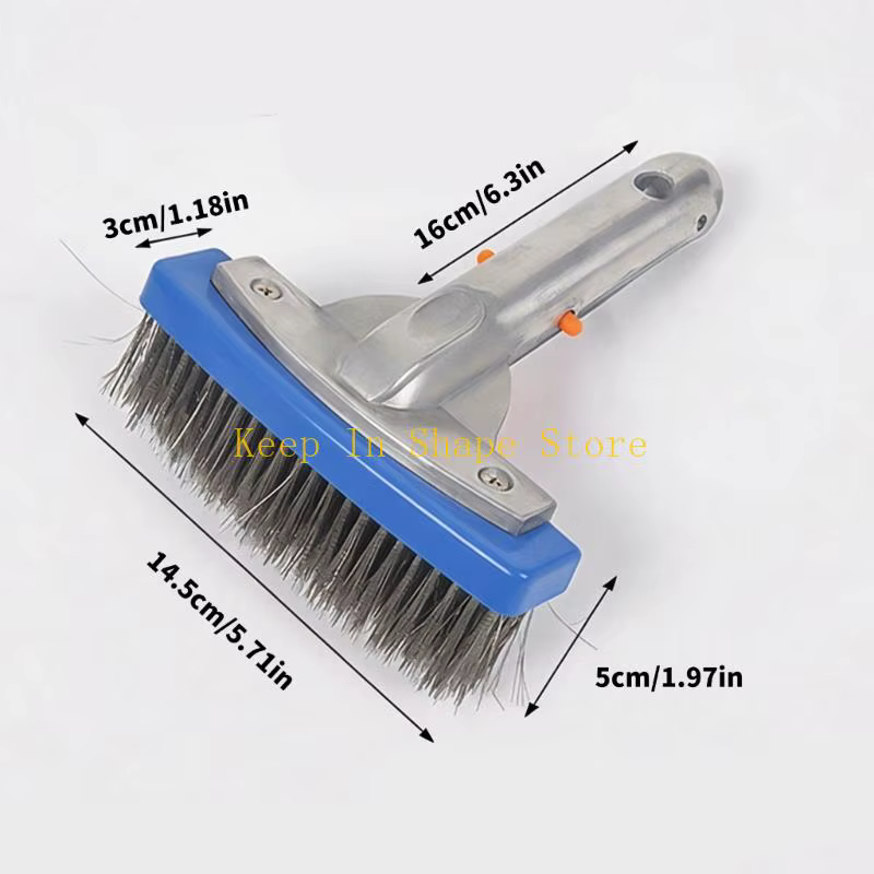 U1JC – brosse compacte d'entretien piscine en acier inoxydable