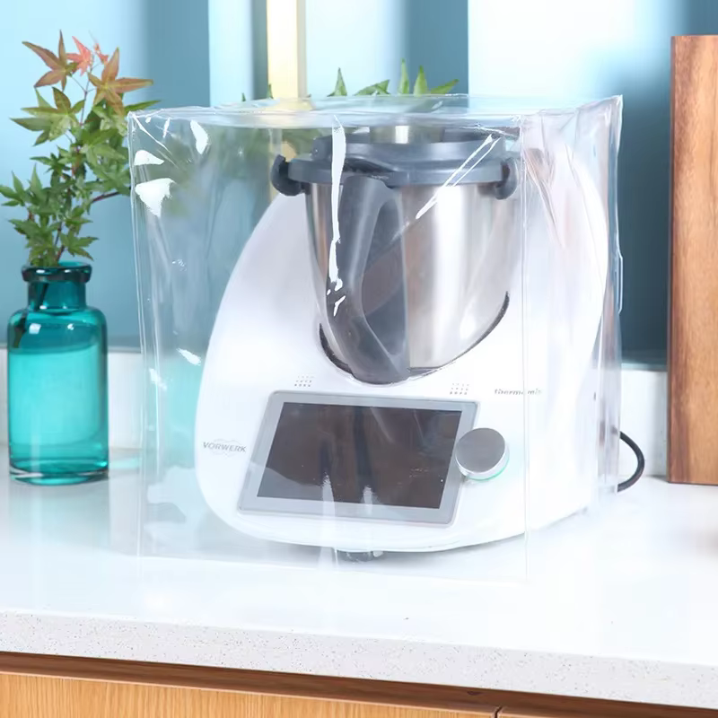 Couvercle anti-poussière Transparent pour fumée grasse, housse de protection tridimensionnelle pour Machine Thermomix TM5/TM6, Robot de cuisine