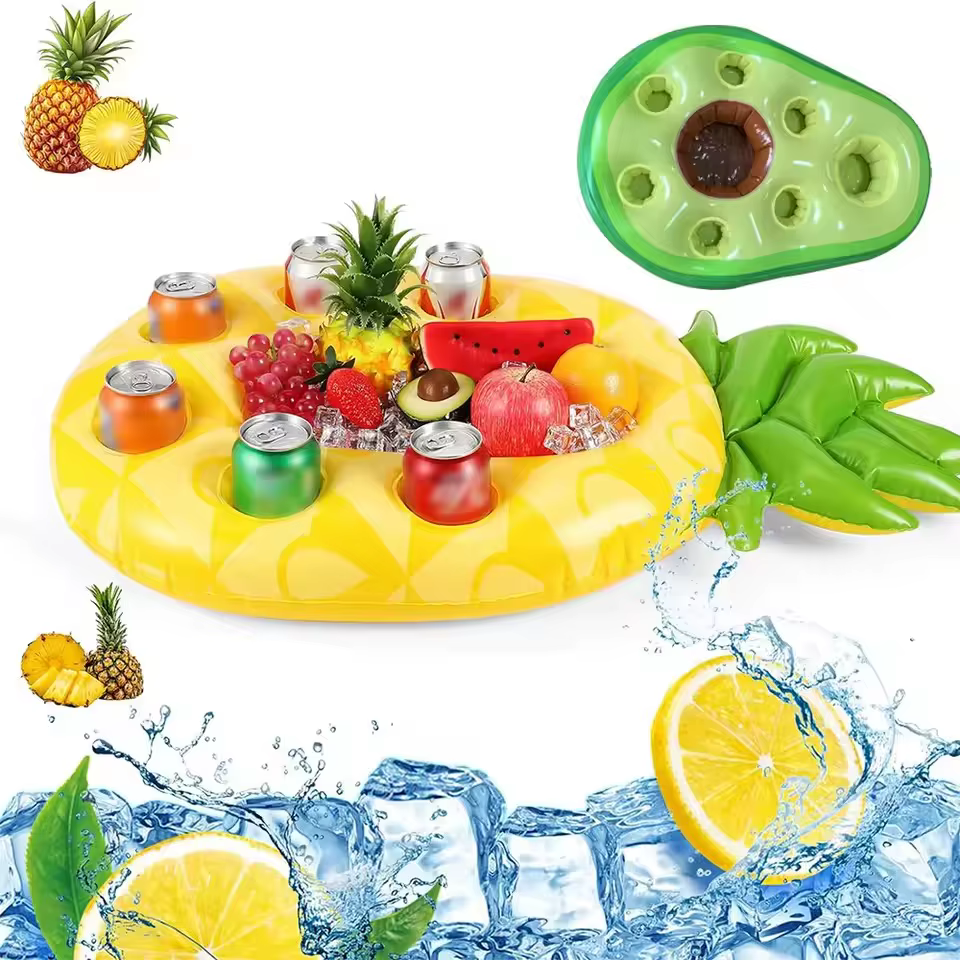 Porte-boissons gonflable flottant pour piscine