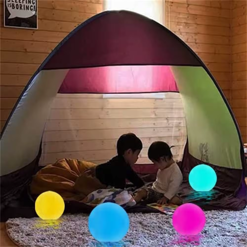 2 pièces 1pc RGB flottant piscine lumière 3 pouces 7.8cm RGB couleur changeante LED