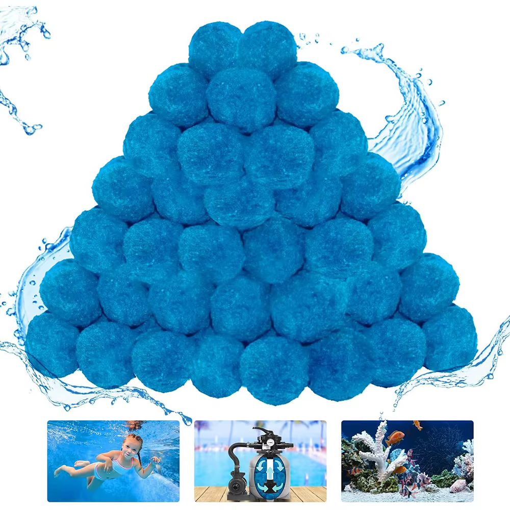 Boules filtrantes de piscine blanches ou bleues