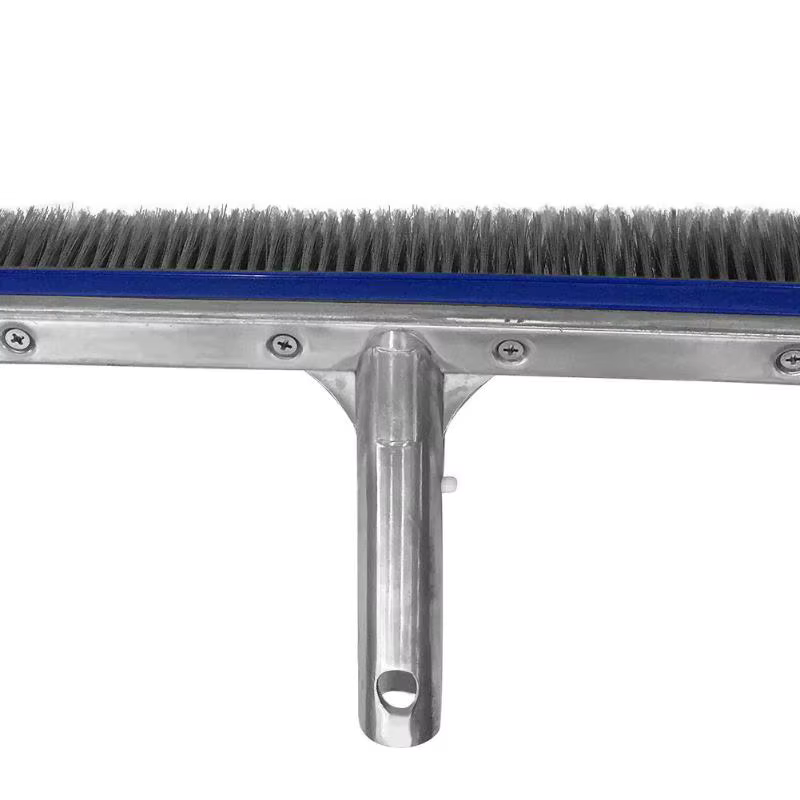 Brosse pour mur et sol de piscine en béton en acier inoxydable de 18 pouces