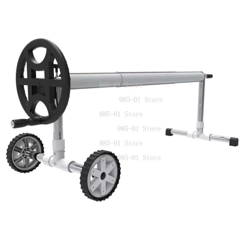 Enrouleur manuel en aluminium pour couverture de piscine