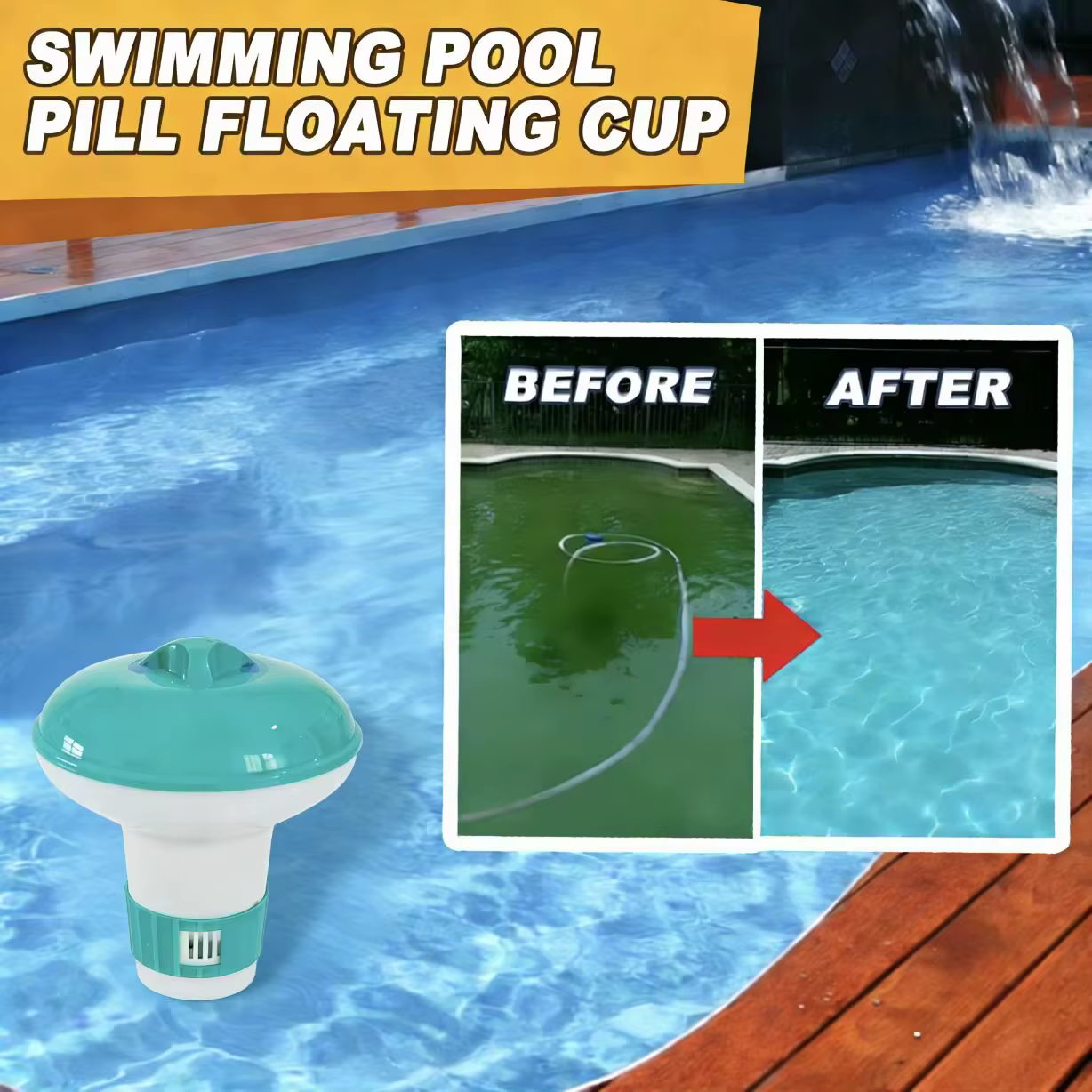 Flotteur chimique pour piscine flottante