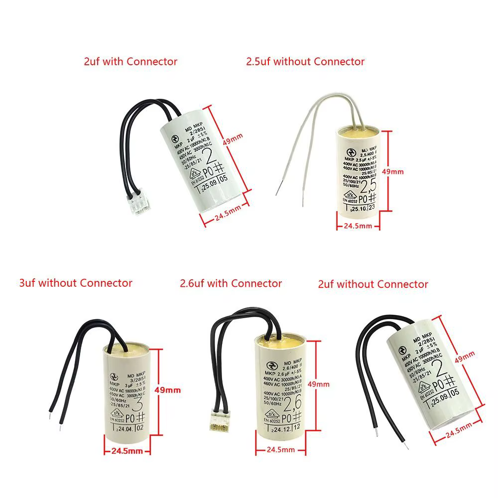 Condensateur de pompe à eau pour chaudière 2uF 2.5uF 2.6uF 3uF