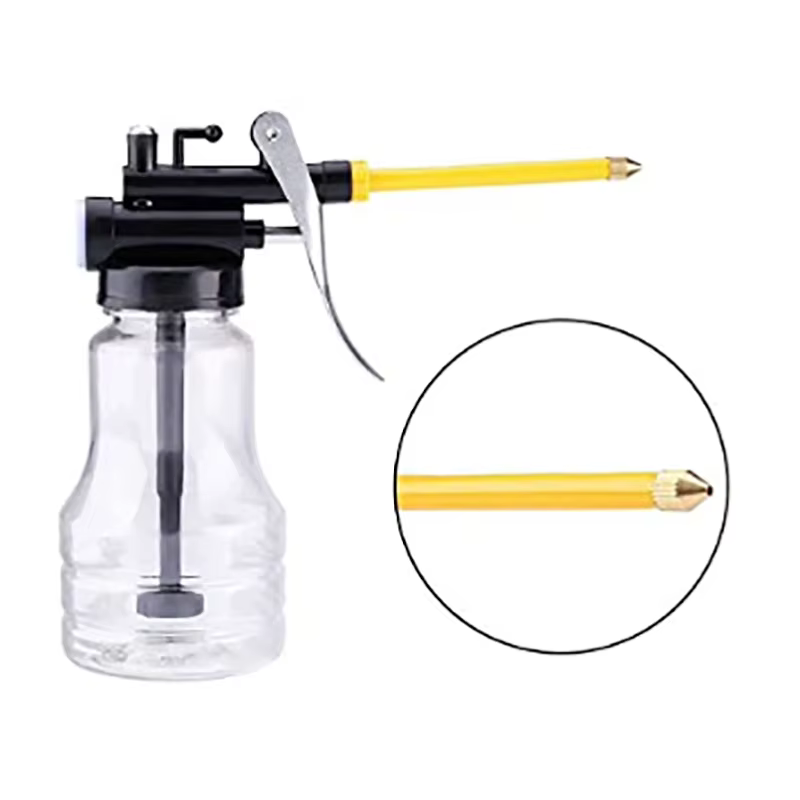 Huileur pour graisser des bidons d'huile transparents, pompe haute pression, huile lubrifiante, Machine en plastique, pistolet à graisse de 250ml
