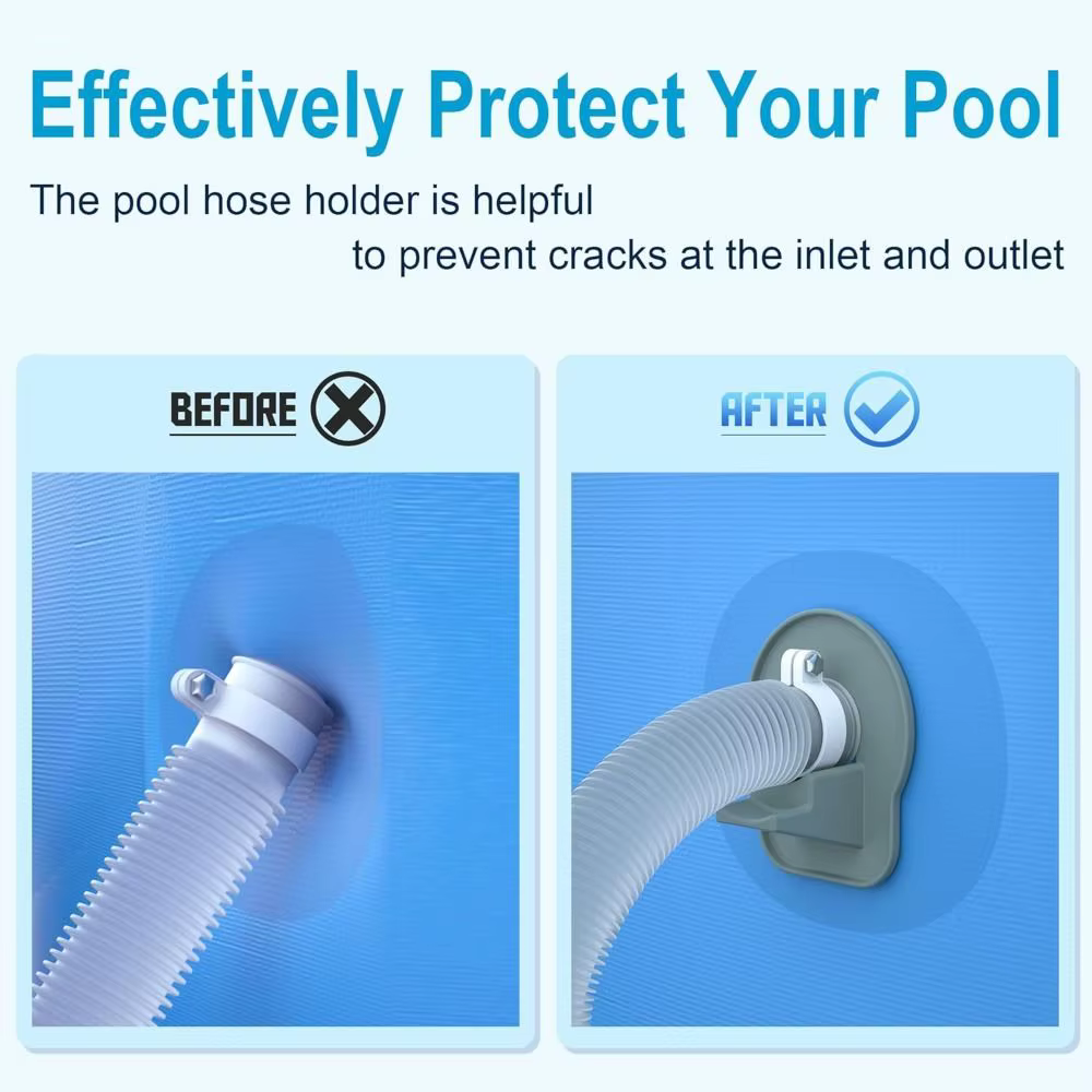 Support universel durable pour tuyau de piscine de 1